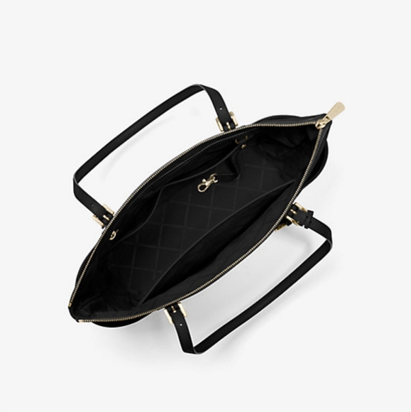 🔥🩷Sale!!! NWT Michael Kors Jet Set Large  Saffiano leather top zip tote - Picture 2 of 16